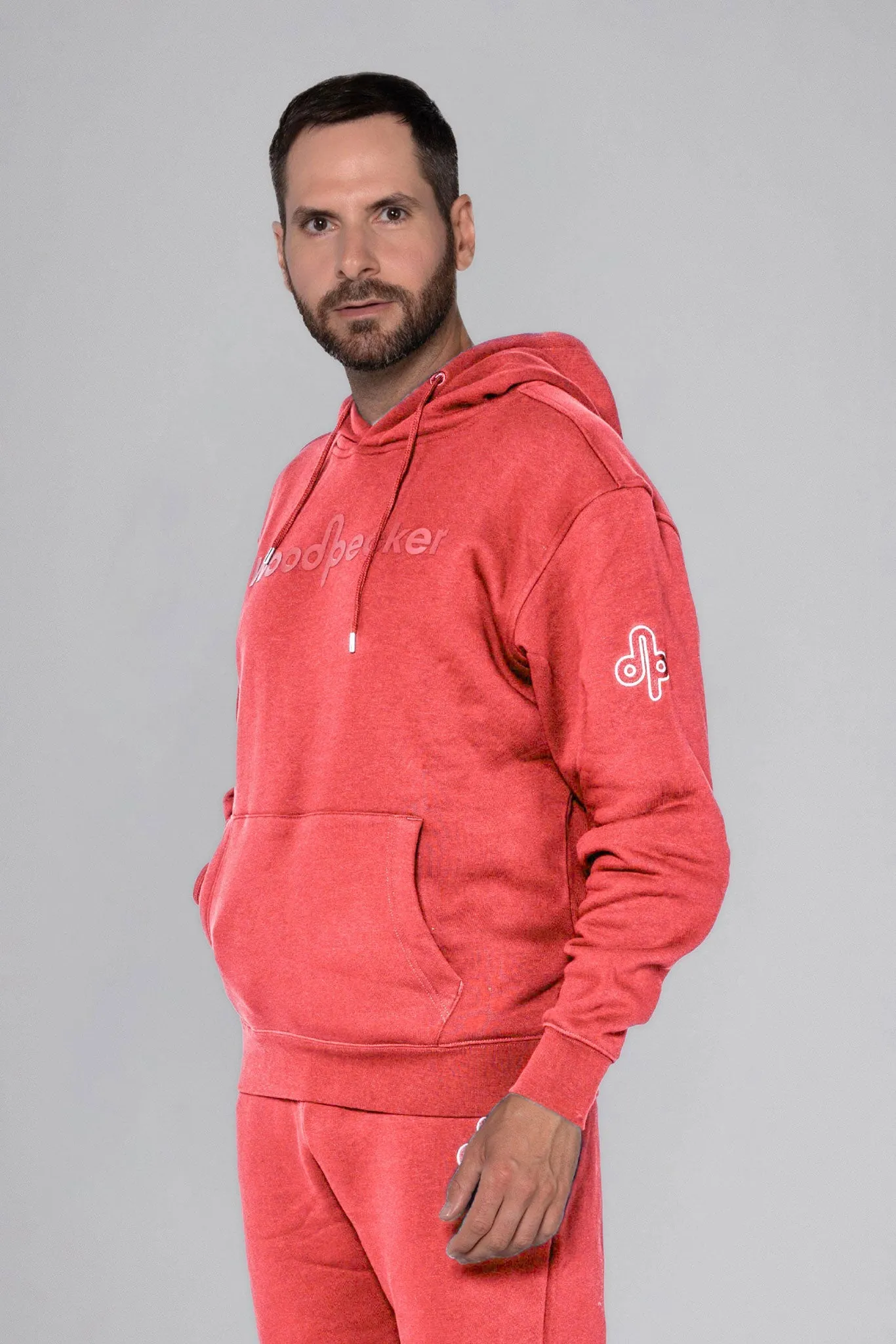 Unisex Cotton Hoodie - Coral