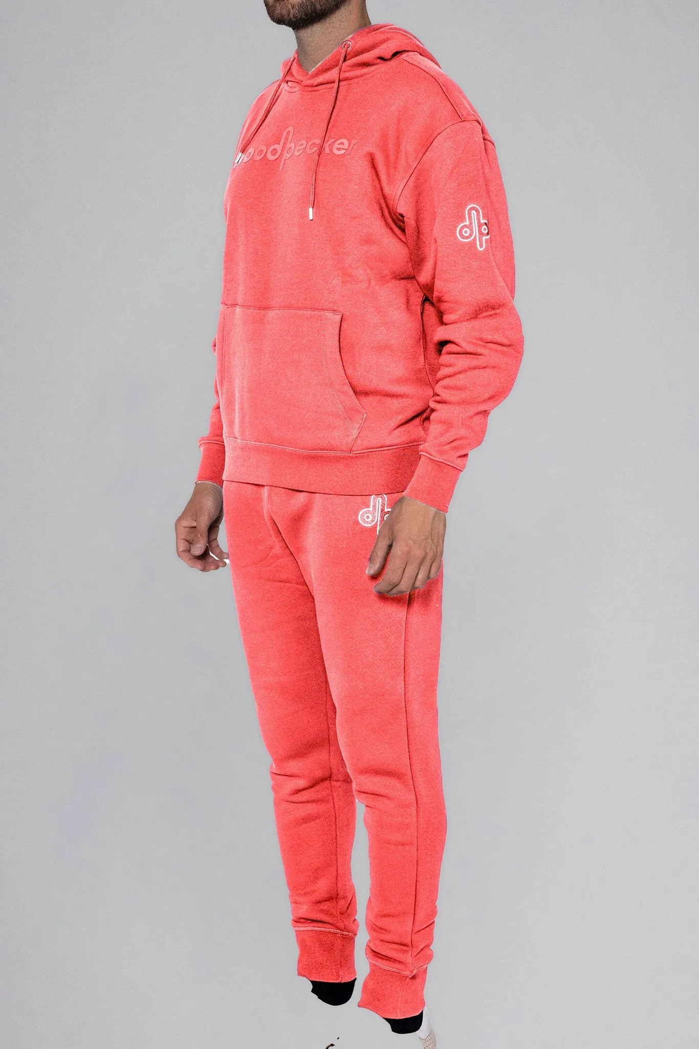 Unisex Cotton Hoodie - Coral