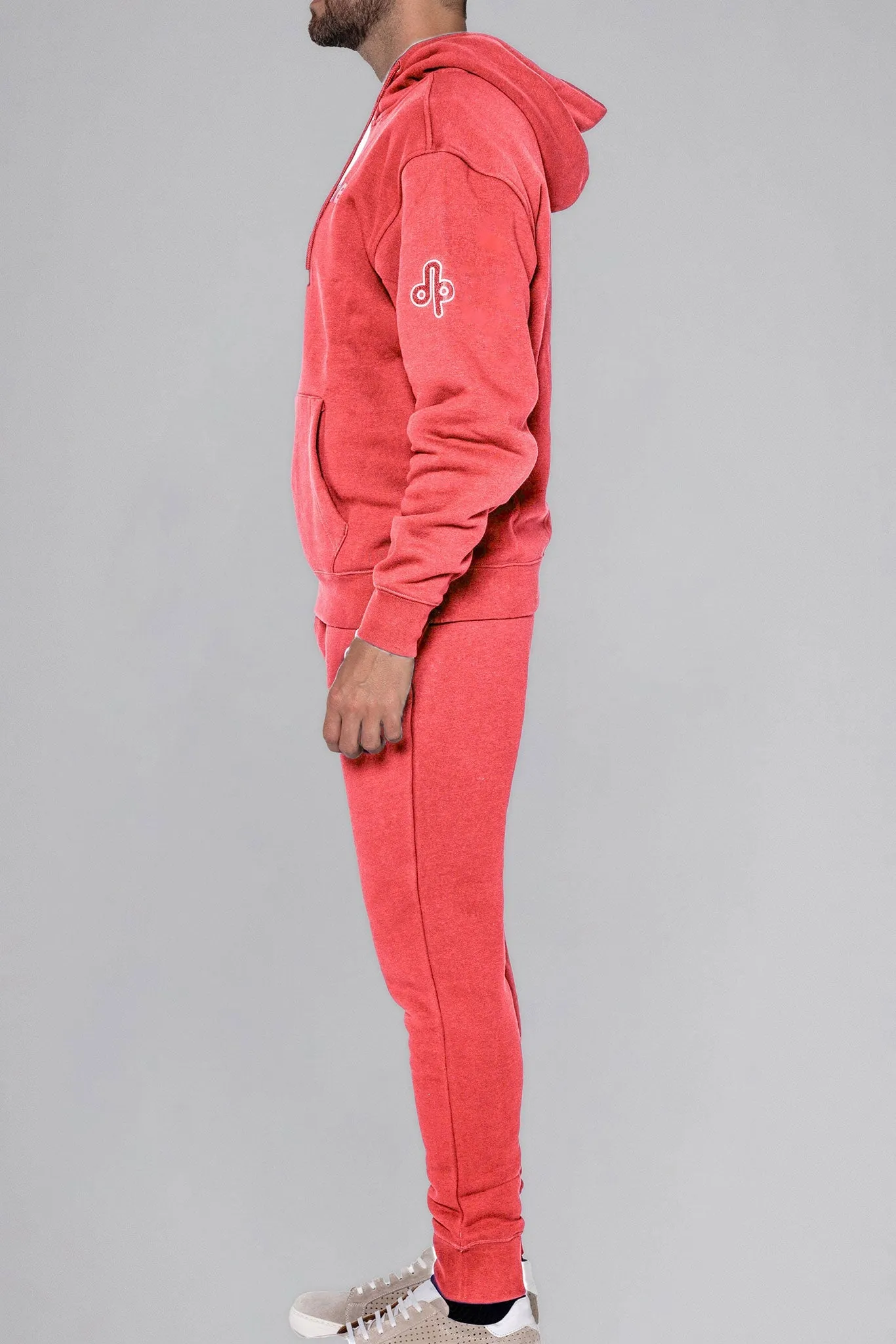 Unisex Cotton Hoodie - Coral