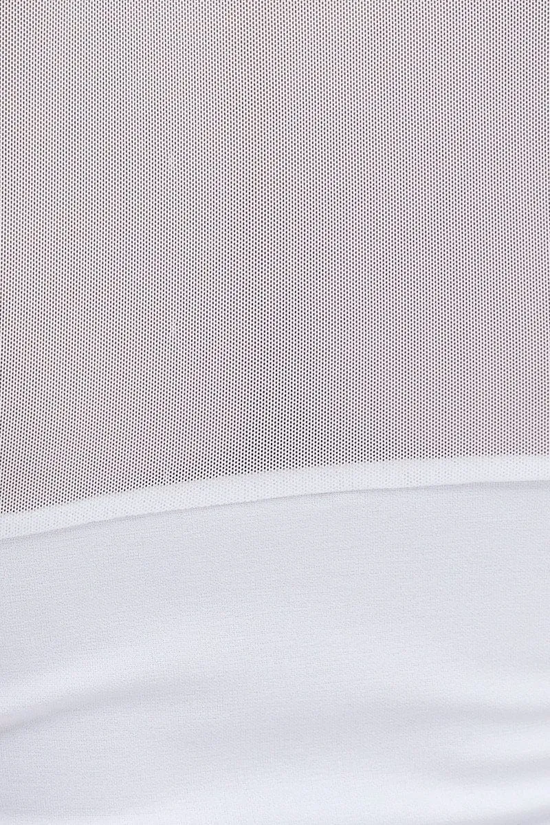 White Top with Long Sleeve and Collar