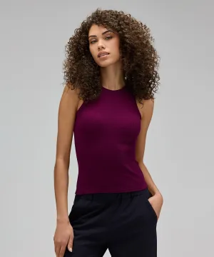 Women's Merino Ribbed Racer Tank