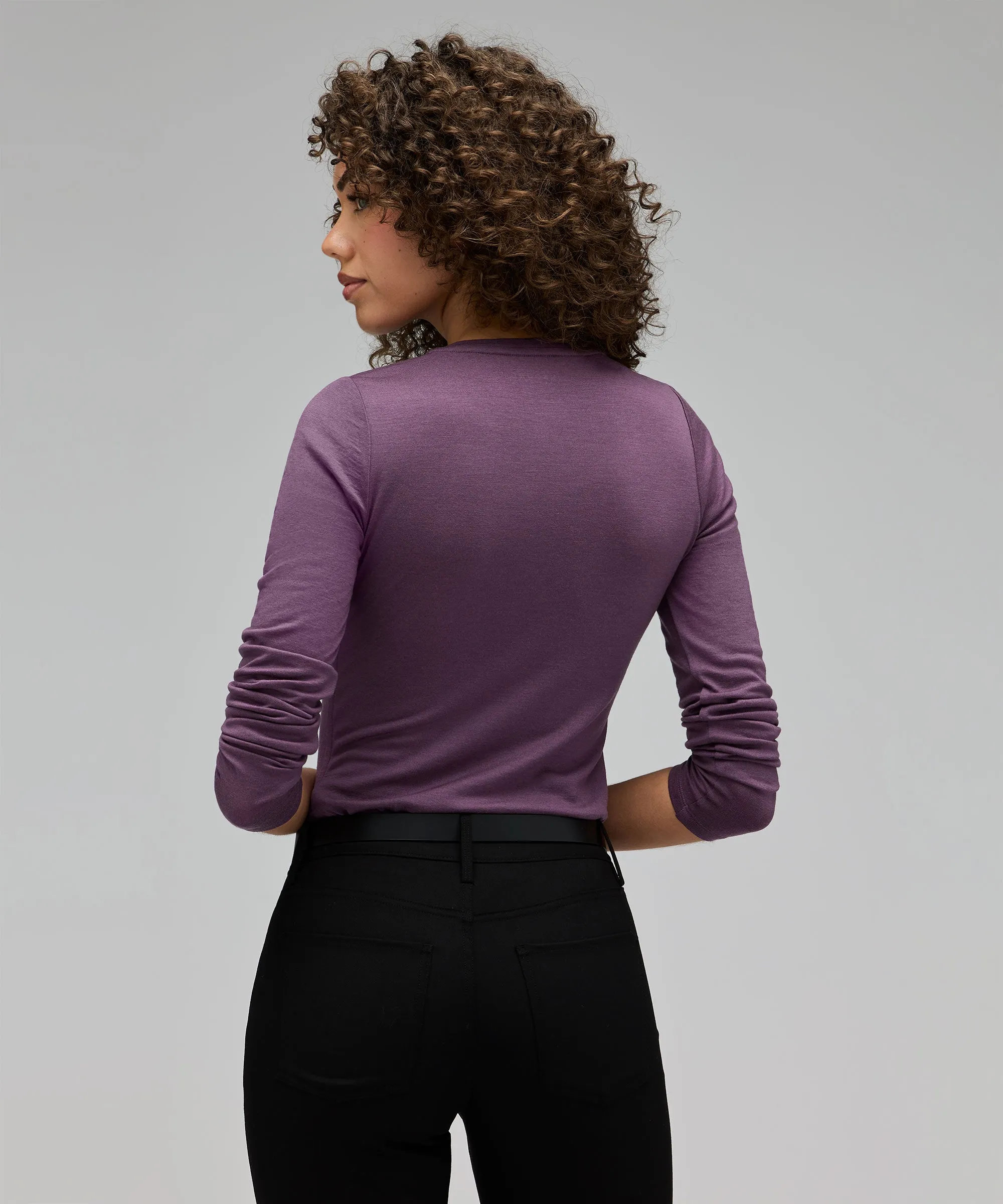 Women's Slim Merino Long Sleeve V-Neck