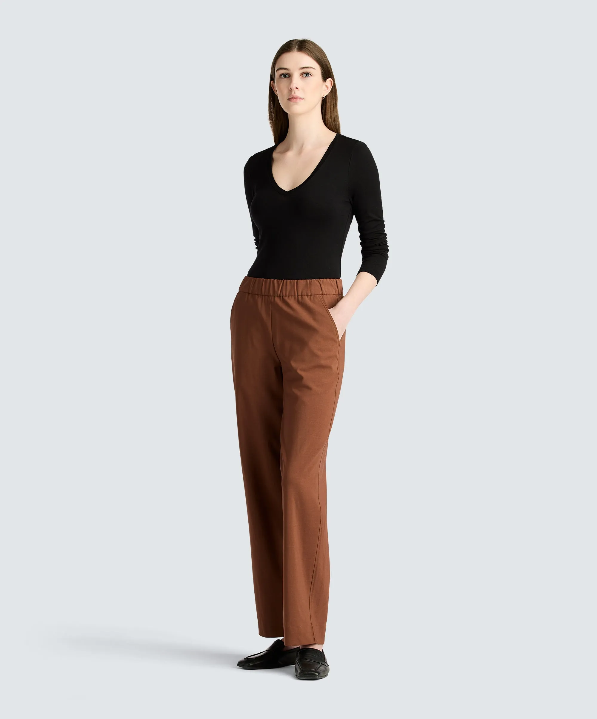 Women's Slim Merino Long Sleeve V-Neck