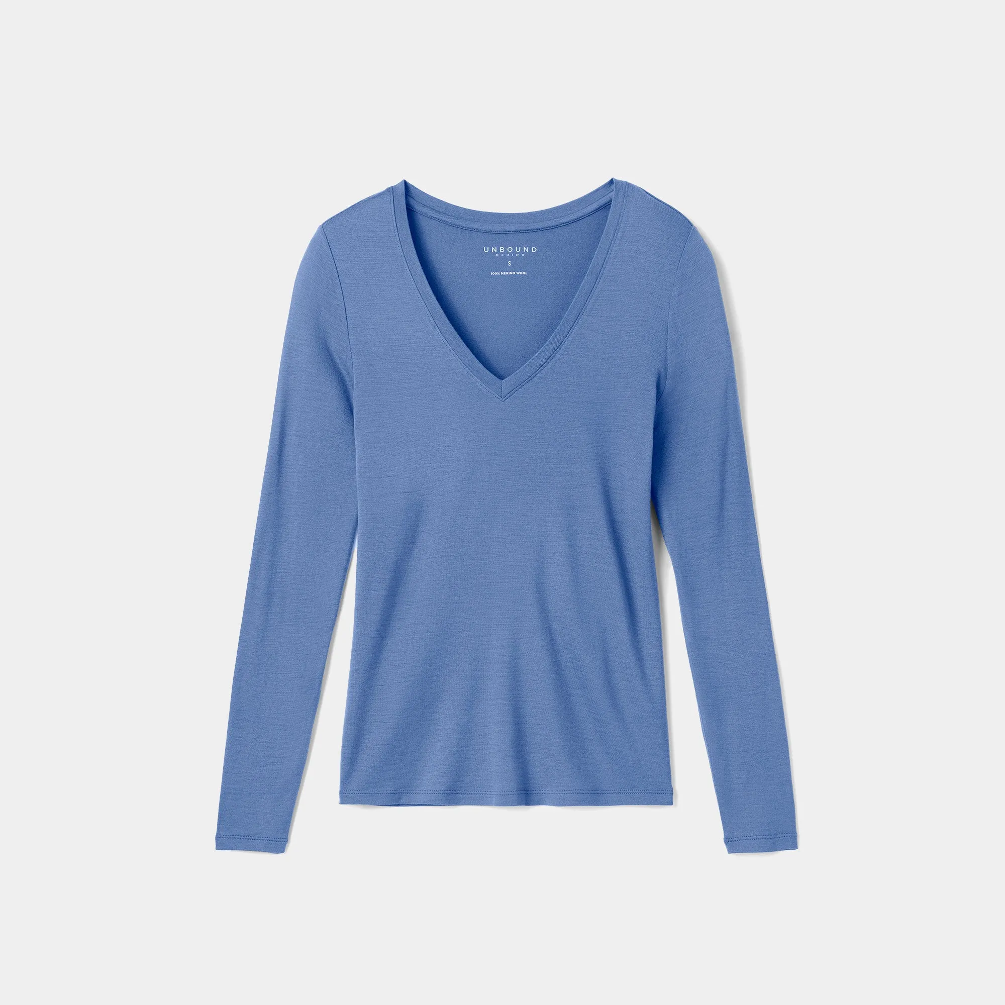 Women's Slim Merino Long Sleeve V-Neck