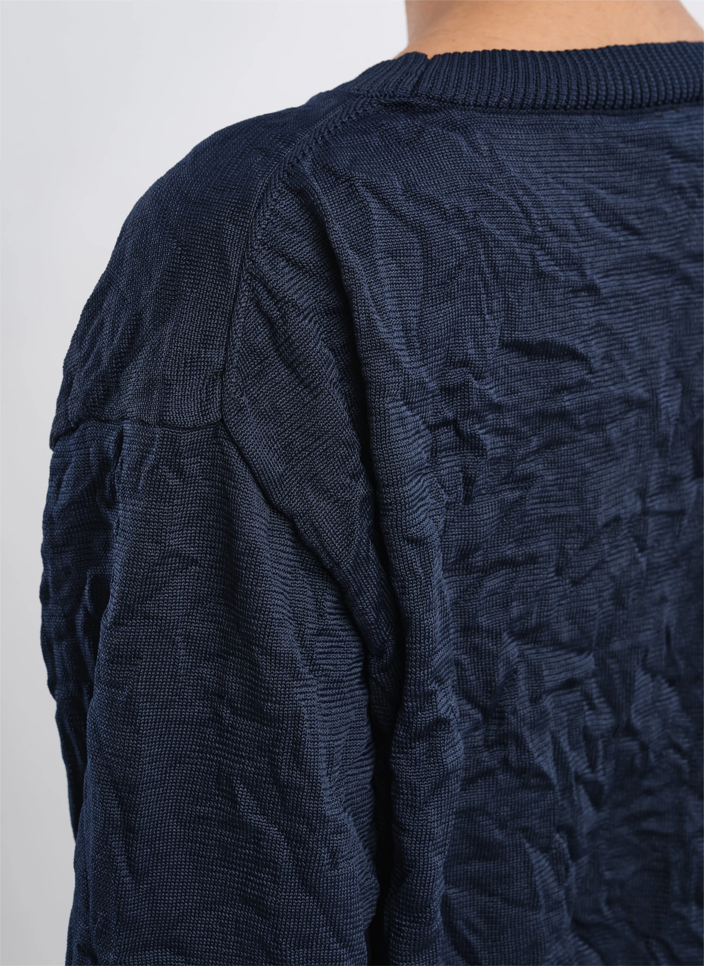 Wrinkle Polyester Dry Knit Pullover