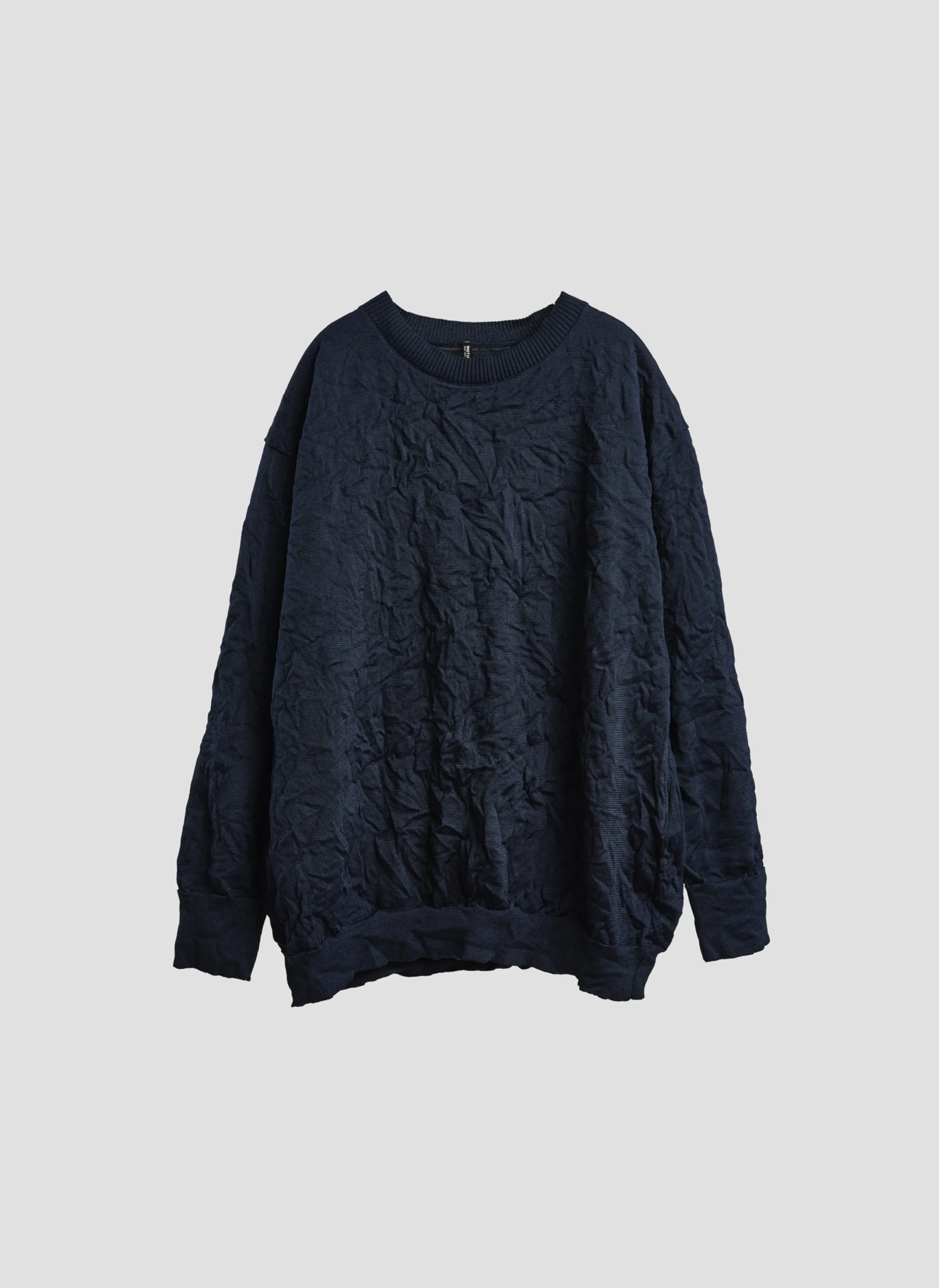 Wrinkle Polyester Dry Knit Pullover